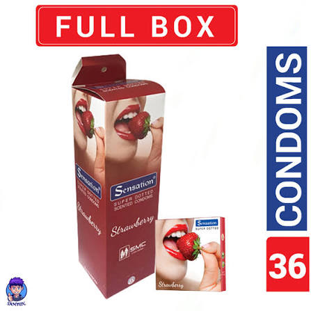 Sensation Strawberry Condoms-Box